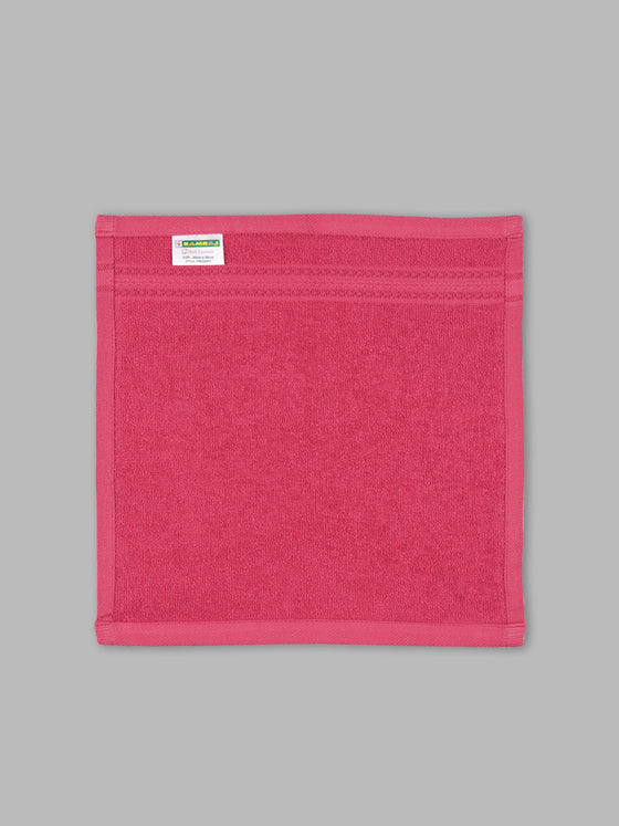 Premium Soft & Absorbent Dark Pink Terry Face Towel FC10 ( Pack of 5 )
