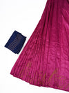 Bhagalpuri Jute Embroidery Saree Purple BJS33
