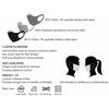 Flexible Knitted Face Mask 3 Layer - Black (6 Pcs Pack)